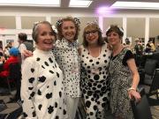 A few of our "101 Dalmations", Lisa, Judy G, Rhonda and Ingrid